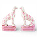 Danny's Fine Porcelain Home Decor Danny's Fine Porcelain Porcelain Pair Whippet- Pink Dots A Graceful Pair Fully Hand-Painted