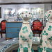 Danny's Fine Porcelain Home Decor Danny's Fine Porcelain Porcelain Pair Whippet- Teal Dots A Graceful Pair Fully Hand-Painted