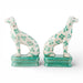 Danny's Fine Porcelain Home Decor Danny's Fine Porcelain Porcelain Pair Whippet- Teal Dots A Graceful Pair Fully Hand-Painted