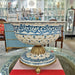 Danny's Fine Porcelain Home Decor Danny's Fine Porcelain Porcelain Pierced Pedestal Bowl with Bronze Ormolu - Blue Scroll