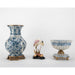 Danny's Fine Porcelain Home Decor Danny's Fine Porcelain Porcelain Pierced Pedestal Bowl with Bronze Ormolu - Blue Scroll