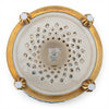 Danny's Fine Porcelain Home Decor Danny's Fine Porcelain Porcelain Pierced Pedestal Bowl with Bronze Ormolu - Blue Scroll