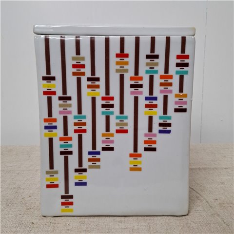 Danny's Fine Porcelain Home Decor Danny's Fine Porcelain Porcelain Rectangular Box - J431rectangular White Box Featuring An Abstract - CLOSEOUT SAMPLE SALE