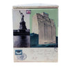 Danny's Fine Porcelain Home Decor Danny's Fine Porcelain Porcelain Rectangular Jar - Stamp [limited Edition] - CLOSEOUT SAMPLE SALE