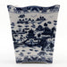 Danny's Fine Porcelain Home Decor Danny's Fine Porcelain Porcelain Rectangular Waste Bin In Blue Willow Pattern 14252