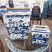 Danny's Fine Porcelain Home Decor Danny's Fine Porcelain Porcelain Rectangular Waste Bin In Blue Willow Pattern 14252