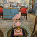 Danny's Fine Porcelain Home Decor Danny's Fine Porcelain Porcelain Right-Facing Parrot Candle Holder with Ormolu-Pink Floral