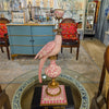 Danny's Fine Porcelain Home Decor Danny's Fine Porcelain Porcelain Right-Facing Parrot Candle Holder with Ormolu-Pink Floral