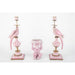 Danny's Fine Porcelain Home Decor Danny's Fine Porcelain Porcelain Right-Facing Parrot Candle Holder with Ormolu-Pink Floral