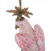 Danny's Fine Porcelain Home Decor Danny's Fine Porcelain Porcelain Right-Facing Parrot Candle Holder with Ormolu-Pink Floral