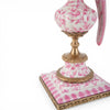 Danny's Fine Porcelain Home Decor Danny's Fine Porcelain Porcelain Right-Facing Parrot Candle Holder with Ormolu-Pink Floral