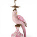 Danny's Fine Porcelain Home Decor Danny's Fine Porcelain Porcelain Right-Facing Parrot Candle Holder with Ormolu-Pink Floral