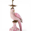 Danny's Fine Porcelain Home Decor Danny's Fine Porcelain Porcelain Right-Facing Parrot Candle Holder with Ormolu-Pink Floral