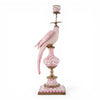 Danny's Fine Porcelain Home Decor Danny's Fine Porcelain Porcelain Right-Facing Parrot Candle Holder with Ormolu-Pink Floral