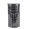 Danny's Fine Porcelain Home Decor Danny's Fine Porcelain Porcelain Round Box - Black and Grey Geometric Pattern [limited Edition] - CLOSEOUT SAMPLE SALE