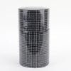 Danny's Fine Porcelain Home Decor Danny's Fine Porcelain Porcelain Round Box - Black and Grey Geometric Pattern [limited Edition] - CLOSEOUT SAMPLE SALE