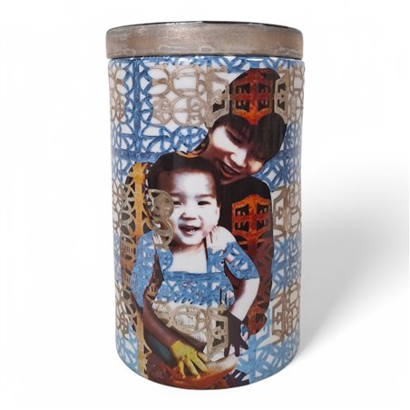 Danny's Fine Porcelain Home Decor Danny's Fine Porcelain Porcelain Round Box Portrait Iv - B966 - CLOSEOUT SAMPLE SALE