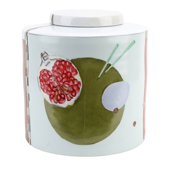 Danny's Fine Porcelain Home Decor Danny's Fine Porcelain Porcelain Round Jar - Garden Two [limited - CLOSEOUT SAMPLE SALE