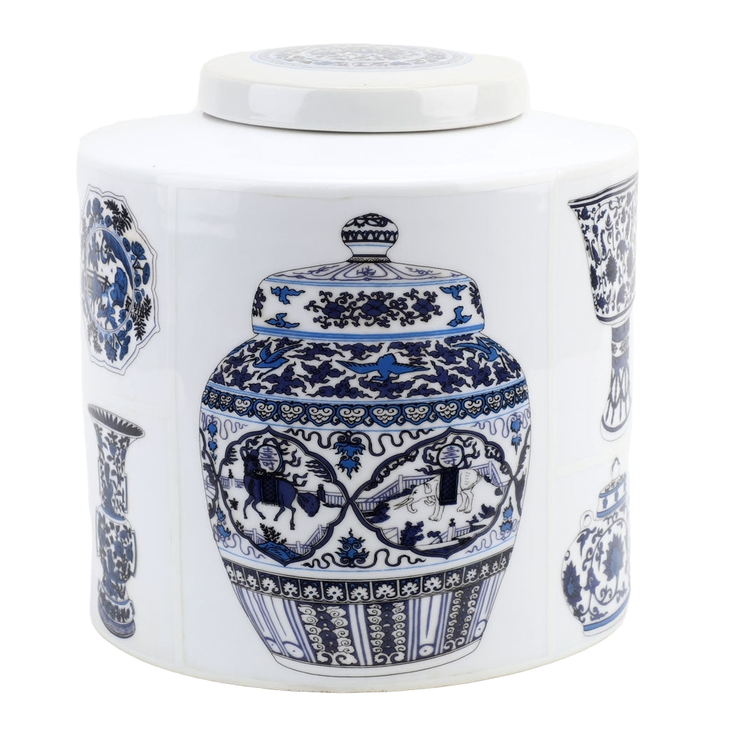 Danny's Fine Porcelain Home Decor Danny's Fine Porcelain Porcelain Round Jar - [Limited Edition] 60429