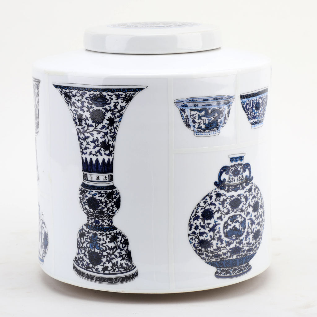 Danny's Fine Porcelain Home Decor Danny's Fine Porcelain Porcelain Round Jar - [Limited Edition] 60429