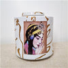 Danny's Fine Porcelain Home Decor Danny's Fine Porcelain Porcelain Round Jar Portrait Iii - B672 - CLOSEOUT SAMPLE SALE