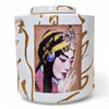 Danny's Fine Porcelain Home Decor Danny's Fine Porcelain Porcelain Round Jar Portrait Iii - B672 - CLOSEOUT SAMPLE SALE