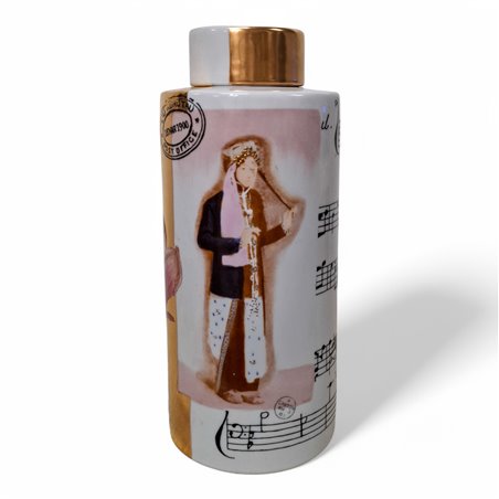 Danny's Fine Porcelain Home Decor Danny's Fine Porcelain Porcelain Round Jar Portrait Iii - B876 - CLOSEOUT SAMPLE SALE