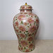 Danny's Fine Porcelain Home Decor Danny's Fine Porcelain Porcelain Round Jar Pretty Pink Flowers Iii – J296 - CLOSEOUT