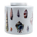 Danny's Fine Porcelain Home Decor Danny's Fine Porcelain Porcelain Round Jar - Shells One [limited - CLOSEOUT SAMPLE SALE