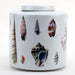 Danny's Fine Porcelain Home Decor Danny's Fine Porcelain Porcelain Round Jar - Shells One [limited - CLOSEOUT SAMPLE SALE