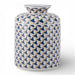 Danny's Fine Porcelain Home Decor Danny's Fine Porcelain Porcelain Round Tissue Box-Blue Fishnet