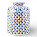 Danny's Fine Porcelain Home Decor Danny's Fine Porcelain Porcelain Round Tissue Box-Blue Fishnet