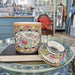 Danny's Fine Porcelain Home Decor Danny's Fine Porcelain Porcelain Round Tissue Box In Rose Medallion Canton