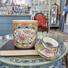 Danny's Fine Porcelain Home Decor Danny's Fine Porcelain Porcelain Round Tissue Box In Rose Medallion Canton