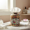 Danny's Fine Porcelain Home Decor Danny's Fine Porcelain Porcelain Round Tissue Box In Rose Medallion Canton