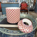 Danny's Fine Porcelain Home Decor Danny's Fine Porcelain Porcelain Round Tissue Box-Pink Fishnet