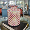 Danny's Fine Porcelain Home Decor Danny's Fine Porcelain Porcelain Round Tissue Box-Pink Fishnet