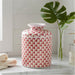 Danny's Fine Porcelain Home Decor Danny's Fine Porcelain Porcelain Round Tissue Box-Pink Fishnet