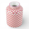 Danny's Fine Porcelain Home Decor Danny's Fine Porcelain Porcelain Round Tissue Box-Pink Fishnet