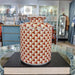 Danny's Fine Porcelain Home Decor Danny's Fine Porcelain Porcelain Round Tissue Box-Red Rust Fishnet