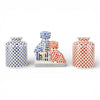 Danny's Fine Porcelain Home Decor Danny's Fine Porcelain Porcelain Round Tissue Box-Red Rust Fishnet
