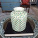 Danny's Fine Porcelain Home Decor Danny's Fine Porcelain Porcelain Round Tissue Box-Teal Fishnet