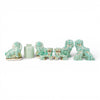 Danny's Fine Porcelain Home Decor Danny's Fine Porcelain Porcelain Round Tissue Box-Teal Fishnet