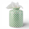 Danny's Fine Porcelain Home Decor Danny's Fine Porcelain Porcelain Round Tissue Box-Teal Fishnet