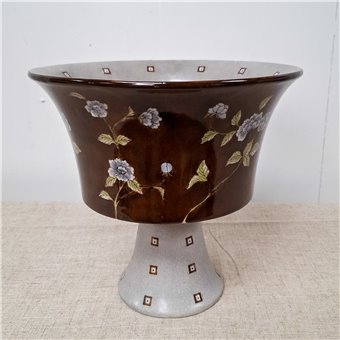 Danny's Fine Porcelain Home Decor Danny's Fine Porcelain Porcelain Round Vase Floral Print Ii - C260 - CLOSEOUT SAMPLE SALE