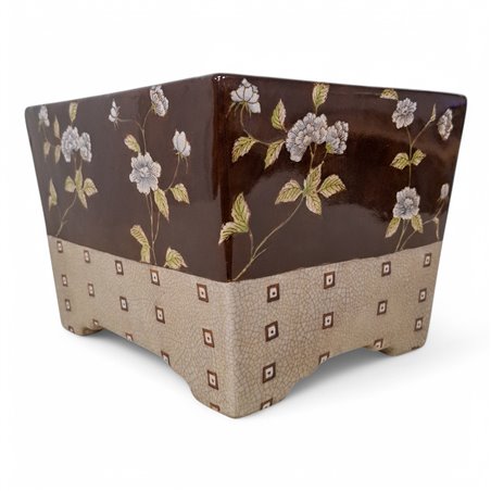 Danny's Fine Porcelain Home Decor Danny's Fine Porcelain Porcelain Round Vase Floral Print Ii - D169 - CLOSEOUT SAMPLE SALE