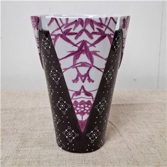 Danny's Fine Porcelain Home Decor Danny's Fine Porcelain Porcelain Round Vase Kimono [le] - A563 - CLOSEOUT SAMPLE SALE