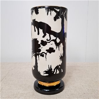 Danny's Fine Porcelain Home Decor Danny's Fine Porcelain Porcelain Round Vase Safari [le] - A1285 - CLOSEOUT SAMPLE SALE