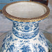 Danny's Fine Porcelain Home Decor Danny's Fine Porcelain Porcelain Round Vase with Bronze Ormolu - Blue Scroll