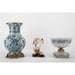 Danny's Fine Porcelain Home Decor Danny's Fine Porcelain Porcelain Round Vase with Bronze Ormolu - Blue Scroll